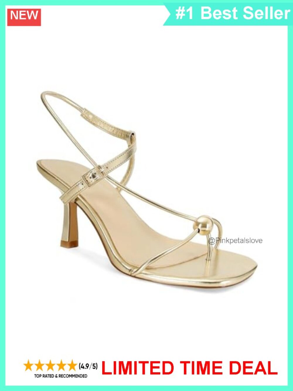 Strappy Kitten Heel Thong Sandals Square Open Toe Slingback